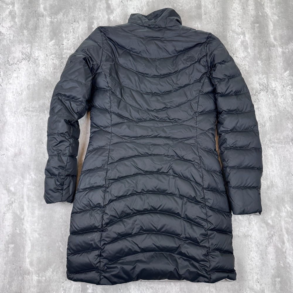 The North Face‎ 550 Down Puffer Jacket Womens Small Parka Long Coat Suzanne - Picture 6 of 8